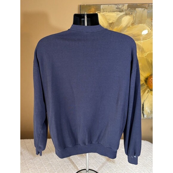 Vintage Jerzees USA Made Solid Blue Sweatshirt Men’s Size XL See Details - Picture 8 of 15